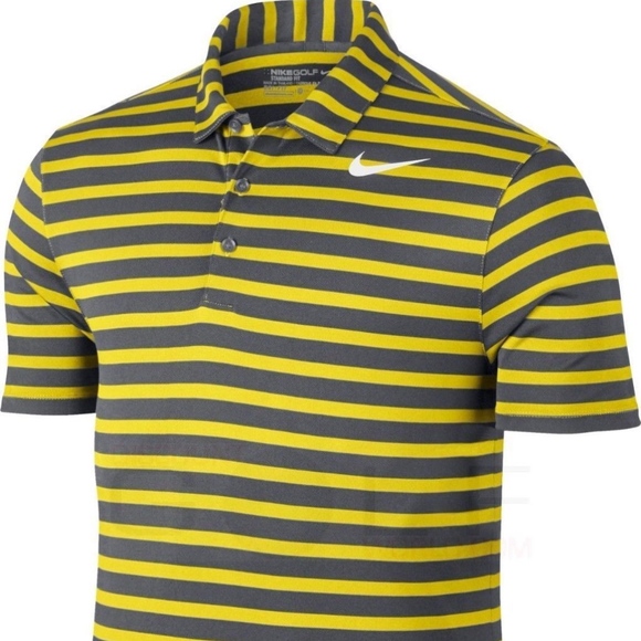 Nike Other - L Nike Breathe Stripe Polo 833065 Dri-Fit Shirt